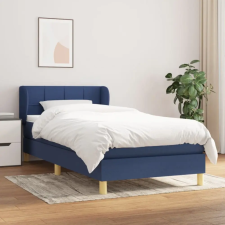vidaXL kék szövet rugós ágy matraccal 100 x 200 cm ágy és ágykellék