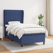 vidaXL kék szövet rugós ágy matraccal 100 x 200 cm ágy és ágykellék