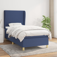 vidaXL kék szövet rugós ágy matraccal 100 x 200 cm ágy és ágykellék