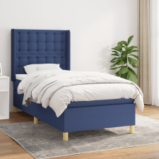 vidaXL kék szövet rugós ágy matraccal 100 x 200 cm ágy és ágykellék