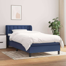 vidaXL kék szövet rugós ágy matraccal 100 x 200 cm ágy és ágykellék