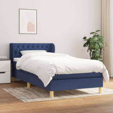 vidaXL kék szövet rugós ágy matraccal 100 x 200 cm ágy és ágykellék