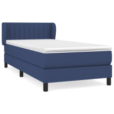 vidaXL kék szövet rugós ágy matraccal 100 x 200 cm (3126387) ágy és ágykellék