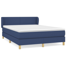 vidaXL kék szövet rugós ágy matraccal 140 x 200 cm (3126651) - Ágyak és ágykeretek ágy és ágykellék