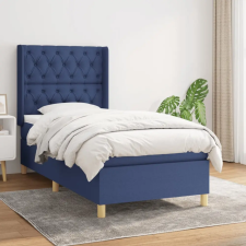 vidaXL kék szövet rugós ágy matraccal 80 x 200 cm ágy és ágykellék