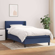 vidaXL kék szövet rugós ágy matraccal 80 x 200 cm ágy és ágykellék