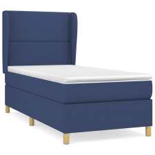 vidaXL kék szövet rugós ágy matraccal 80 x 200 cm (3128403) ágy és ágykellék