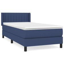 vidaXL kék szövet rugós ágy matraccal 80 x 200 cm (3129831) ágy és ágykellék