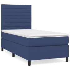 vidaXL kék szövet rugós ágy matraccal 80 x 200 cm (3141815) ágy és ágykellék