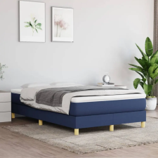vidaXL kék szövet rugós ágykeret 120 x 200 cm ágy és ágykellék