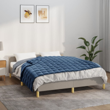 vidaXL kék szövet súlyozott takaró 152 x 203 cm 11 kg lakástextília