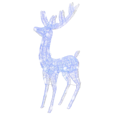 vidaXL kék XXL akril karácsonyi rénszarvas 250 LED-del 180 cm (329787) karácsonyfa izzósor