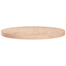 vidaXL kerek kezeletlen tömör tölgyfa asztallap Ø80 x 4 cm bútor