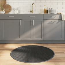 vidaXL kerek szürke bambusz szőnyeg 100 cm lakástextília