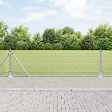 vidaXL Kerítésoszlop Készlet 10 x 0.5 m 2 db Horganyzott Acél építőanyag