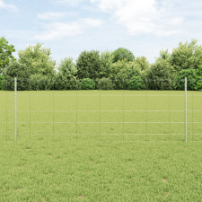 vidaXL Kerítésoszlopok 11 db U-csatorna 80 cm Horganyzott acél építőanyag