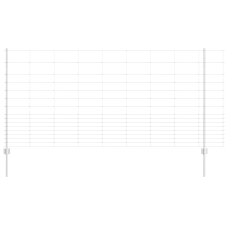 vidaXL Kerítésoszlopok 22 db U-alakú 120 cm Horganyzott Acélból (3337155) építőanyag