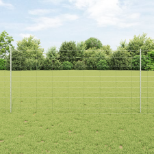 vidaXL Kerítésoszlopok 22 db U-csatorna 120 cm Horganyzott Acél építőanyag
