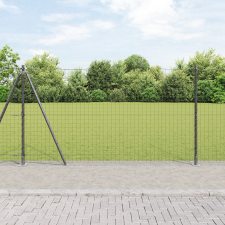 vidaXL Kerítésoszlopok alaplemezekkel 26 db Ø32mm 68.5cm horganyzott acél kerti bútor