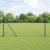 vidaXL Kerítésszett 2 db Zöld Fém 25 x 1.2 m Tartós Kültéri Kerítés