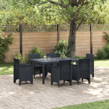 vidaXL Kerti Asztal Antracit 150x100x73 cm Polyrattan kerti bútor