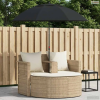 vidaXL Kerti kanapé párnával 8 pcs Beige és Krémszínű polirattan