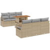 vidaXL Kerti Kanapé Szett 7 pcs bézs és világosszürke 100 x 55 x 73 cm (3349657)