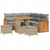 vidaXL Kerti Kanapé Szett 8 pcs bézs és világosszürke 80 x 80 x 71 cm (3363302)
