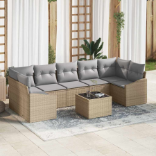 vidaXL Kerti Kanapé Szett Beige és Világosszürke 55 x 55 x 37 cm kerti bútor