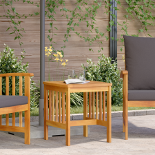 vidaXL Kerti Oldalasztal Barna 45x45x50 cm Tömör Akácfából kerti bútor