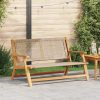 vidaXL Kerti Pad Bézs 122x76x73.5 cm Tömör akácfából