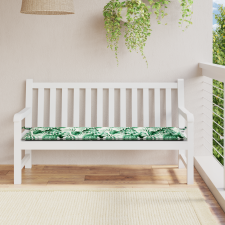 vidaXL Kerti Pad Párna Levélminta 200x50x4 cm Oxford anyag kerti bútor