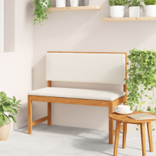 vidaXL Kerti pad párnákkal 100x50x91 cm Tömör akácfából kerti bútor