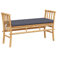 vidaXL Kerti pad párnával, 110 cm Bambusz (4108078) kerti bútor