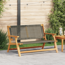 vidaXL Kerti Pad Szürke 122x76x73.5 cm Tömör Fa Akác kerti bútor