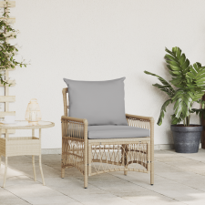 vidaXL Kerti Szék Párnákkal Bézs 60x70x78 cm Polyrattan kerti bútor
