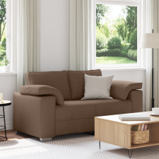 vidaXL Kétfős Kanapé Barna 120 cm Szövet bútor