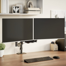 vidaXL kétkaros monitorállvány max 27" képernyőhöz VESA 75/100 mm 20kg tv állvány és fali konzol