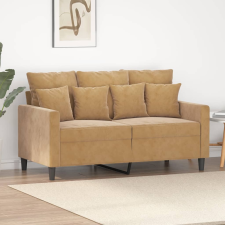 vidaXL kétszemélyes barna bársony kanapé 120 cm bútor