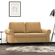 vidaXL kétszemélyes barna bársony kanapé 120 cm bútor