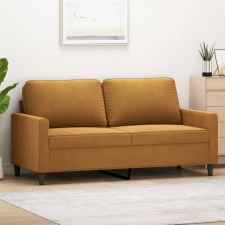 vidaXL kétszemélyes barna bársony kanapé 140 cm bútor