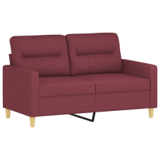 vidaXL kétszemélyes bordó szövet kanapé 120 cm (359233) bútor