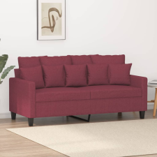 vidaXL kétszemélyes bordó szövet kanapé 140 cm bútor