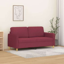vidaXL kétszemélyes bordó szövet kanapé 140 cm bútor