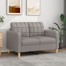 vidaXL kétszemélyes fekete szövetkanapé 120 cm bútor