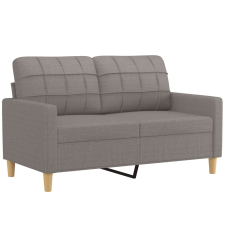 vidaXL kétszemélyes fekete szövetkanapé 120 cm (359090) bútor