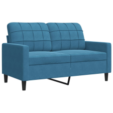 vidaXL kétszemélyes kék bársony kanapé 120 cm bútor