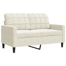 vidaXL kétszemélyes krémszínű bársony kanapé 120 cm bútor