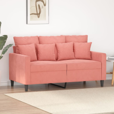 vidaXL kétszemélyes rózsaszín bársony kanapé 120 cm bútor