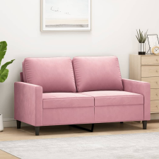 vidaXL kétszemélyes rózsaszín bársony kanapé 120 cm bútor
